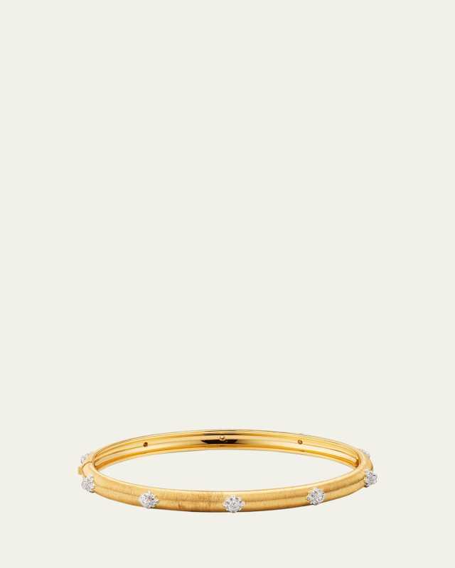 Macri Bombe 18K Gold Diamond Cuff Bracelet